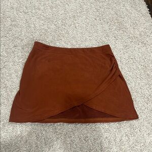 SHEIN Rust Mini Skirt